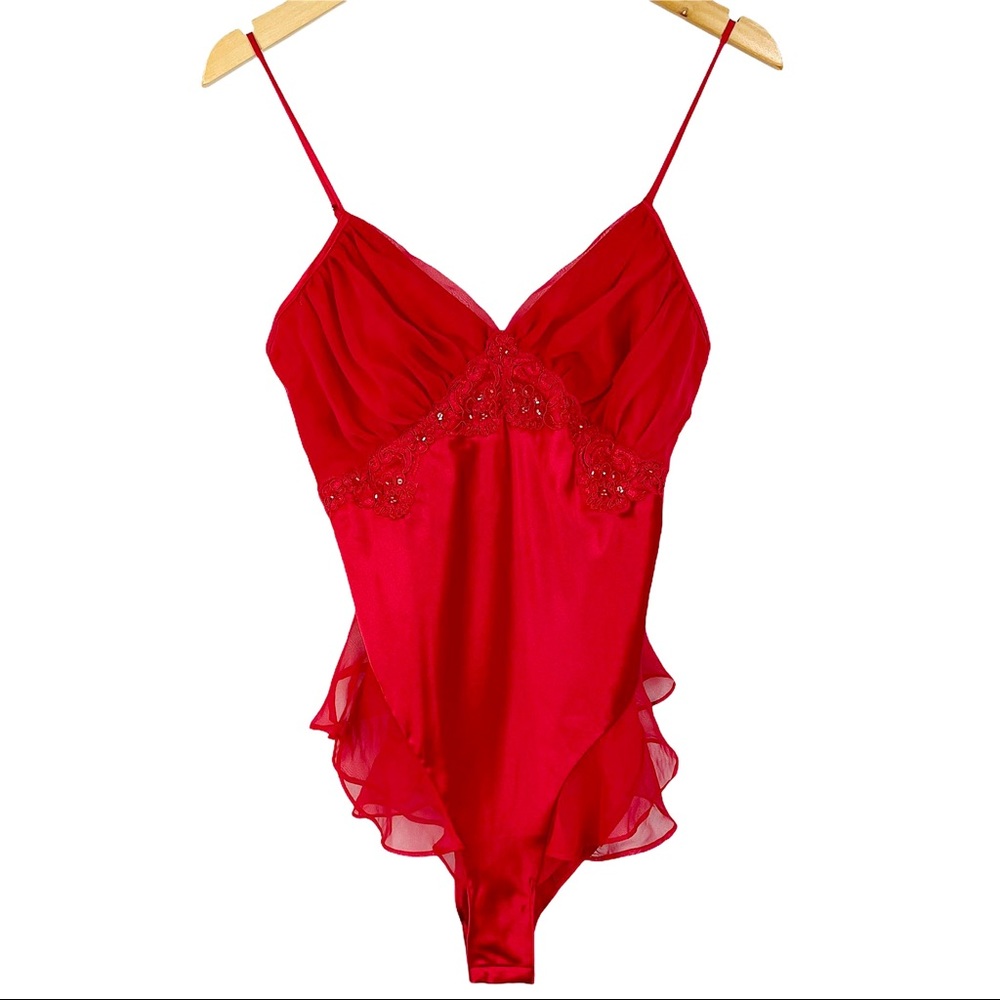 NWT Vintage Victoria’s Secret Red Intimate Teddy